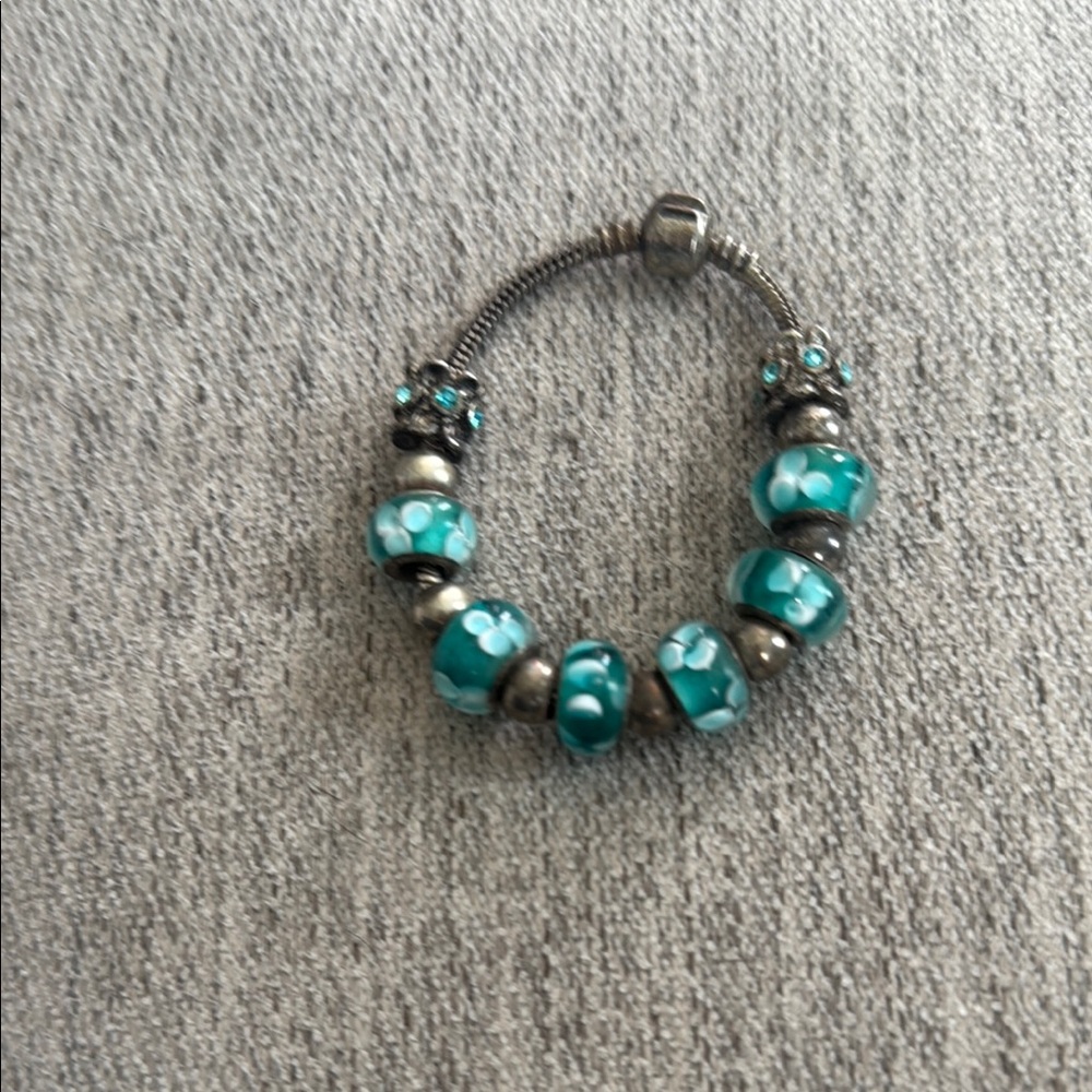 Beaded Bracelet with Turquoise Accents